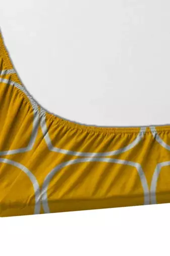 multicolor glace cotton fiited bedsheet