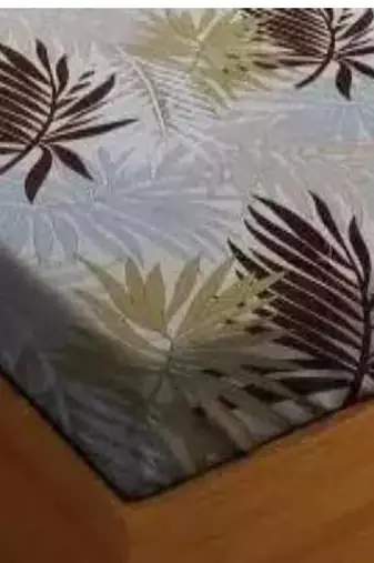 multicolor glace cotton fiited bedsheet