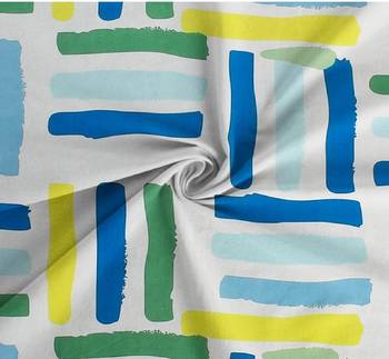 multicolor glace cotton fiited bedsheet 2