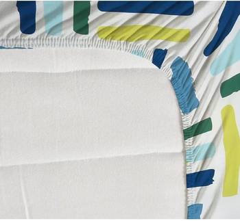 multicolor glace cotton fiited bedsheet 3