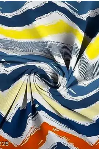 multicolor glace cotton fiited bedsheet