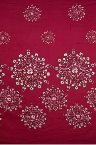 multicolor glace cotton fiited bedsheet