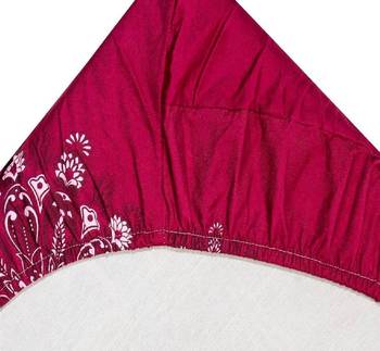 multicolor glace cotton fiited bedsheet 3
