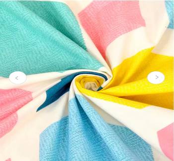 multicolor glace cotton fiited bedsheet 2