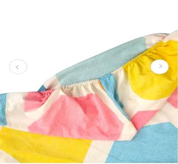 multicolor glace cotton fiited bedsheet 3