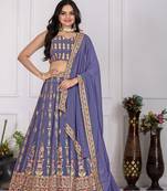 Lavender Designer Wedding Lehenga Choli for Women