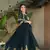 Teal Blue Faux Blooming Georgette Embroidery Sequins Work Long Kurti 