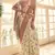 Cream Color Soft Silk Blend Designer Motif Saree