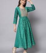 Rama embroidered chanderi modal salwar suit