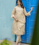 Chicku embroidered chanderi modal salwar suit
