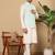 Sea green silk embroidered nehru jacket
