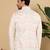 Blue silk embroidered nehru jacket