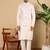 Blue silk embroidered nehru jacket