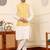 Ivory viscose embroidered nehru jacket