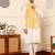 Ivory viscose embroidered nehru jacket
