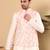 Ivory viscose embroidered nehru jacket