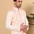 Ivory viscose embroidered nehru jacket