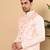 Ivory viscose embroidered nehru jacket