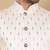 Cream viscose embroidered nehru jacket