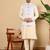 Pink viscose embroidered nehru jacket