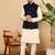 Pink viscose embroidered nehru jacket