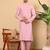 Red viscose embroidered nehru jacket