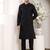 Ivory viscose embroidered nehru jacket