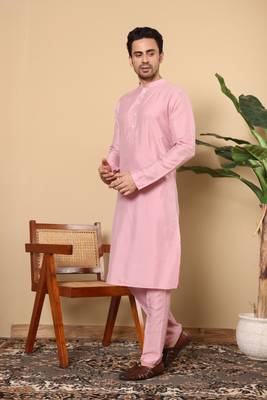 Cream viscose embroidered nehru jacket 1