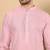 Cream viscose embroidered nehru jacket