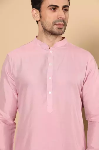 Cream viscose embroidered nehru jacket