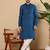 White viscose embroidered kurta pajama