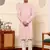 pink viscose embroidered kurta pajama