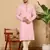 Pink viscose embroidered kurta pajama