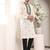 Cream silk embroidered kurta pajama