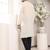 Cream silk embroidered kurta pajama
