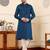 Cream viscose embroidered kurta pajama