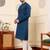 Cream viscose embroidered kurta pajama
