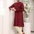 Black viscose embroidered kurta pajama