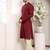 Black viscose embroidered kurta pajama