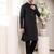 Cream viscose embroidered kurta pajama