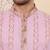 Cream viscose embroidered kurta pajama