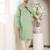 Cream cotton embroidered kurta pajama