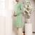 Cream cotton embroidered kurta pajama