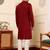 Off white viscose embroidered kurta pajama