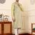 Cream cotton embroidered kurta pajama