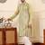 Cream cotton embroidered kurta pajama
