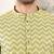 Off white viscose embroidered kurta pajama