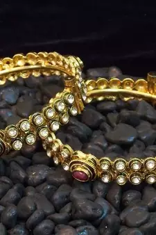 Beautiful and elegant zircon ruby emrald  bangles