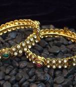 Beautiful and elegant zircon ruby emrald  bangles