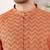 Off white viscose embroidered kurta pajama